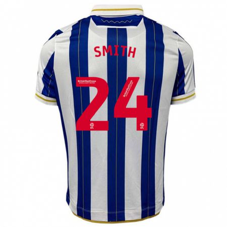 Kandiny Niño Camiseta Michael Smith #24 Azul Blanco 1ª Equipación 2023/24 La Camisa Chile
