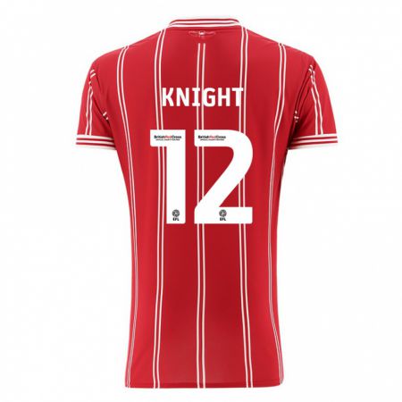 Kandiny Niño Camiseta Jason Knight #12 Rojo 1ª Equipación 2023/24 La Camisa Chile