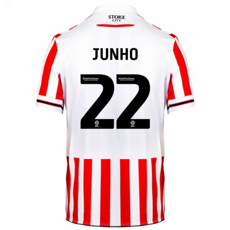 Kandiny Niño Camiseta Joon-Ho Bae #22 Rojo Blanco 1ª Equipación 2023/24 La Camisa Chile