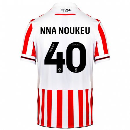 Kandiny Niño Camiseta Blondy Nna Noukeu #40 Rojo Blanco 1ª Equipación 2023/24 La Camisa Chile