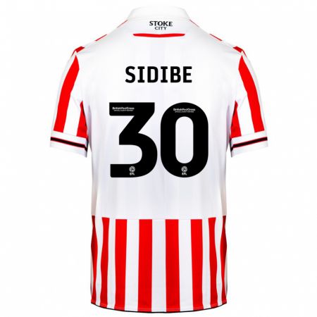 Kandiny Niño Camiseta Souleymane Sidibe #30 Rojo Blanco 1ª Equipación 2023/24 La Camisa Chile
