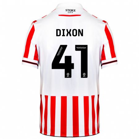 Kandiny Niño Camiseta Jaden Dixon #41 Rojo Blanco 1ª Equipación 2023/24 La Camisa Chile