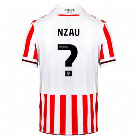 Kandiny Niño Camiseta Pedro Nzau #0 Rojo Blanco 1ª Equipación 2023/24 La Camisa Chile