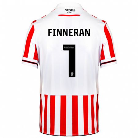 Kandiny Niño Camiseta Ellie Finneran #1 Rojo Blanco 1ª Equipación 2023/24 La Camisa Chile