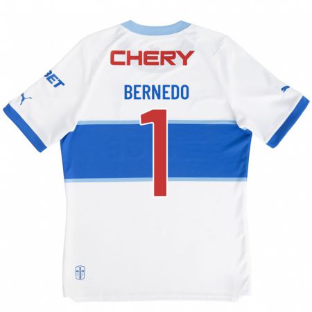 Kandiny Niño Camiseta Vicente Bernedo #1 Blanco 1ª Equipación 2023/24 La Camisa Chile