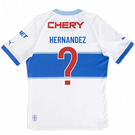 Kandiny Niño Camiseta Luis Felipe Hernández #0 Blanco 1ª Equipación 2023/24 La Camisa Chile