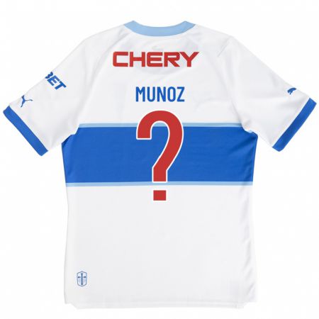 Kandiny Niño Camiseta Luis Muñoz #0 Blanco 1ª Equipación 2023/24 La Camisa Chile