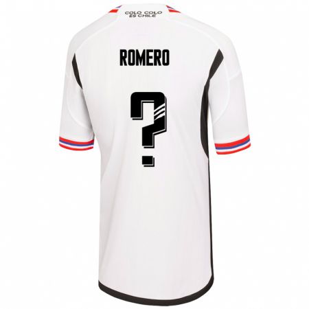 Kandiny Niño Camiseta Enzo Romero #0 Blanco 1ª Equipación 2023/24 La Camisa Chile