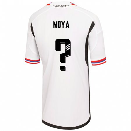 Kandiny Niño Camiseta Matías Moya #0 Blanco 1ª Equipación 2023/24 La Camisa Chile