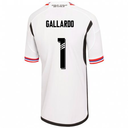 Kandiny Niño Camiseta Alexia Gallardo #1 Blanco 1ª Equipación 2023/24 La Camisa Chile
