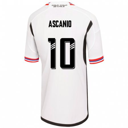 Kandiny Niño Camiseta Yusmery Ascanio #10 Blanco 1ª Equipación 2023/24 La Camisa Chile