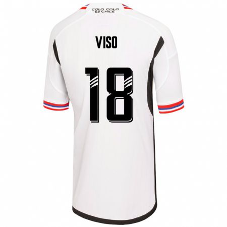 Kandiny Niño Camiseta Ysaura Viso #18 Blanco 1ª Equipación 2023/24 La Camisa Chile
