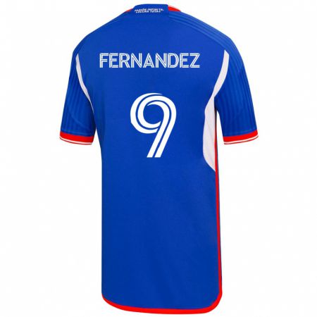 Kandiny Niño Camiseta Leandro Fernández #9 Azul 1ª Equipación 2023/24 La Camisa Chile