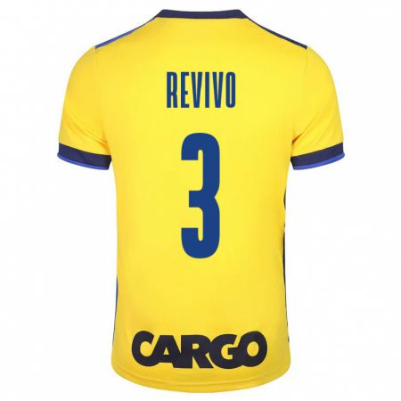 Kandiny Niño Camiseta Roy Revivo #3 Amarillo 1ª Equipación 2023/24 La Camisa Chile
