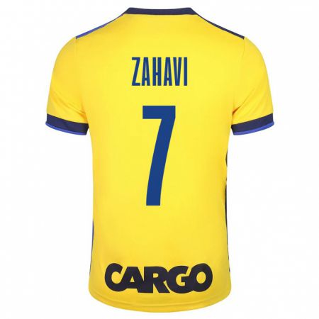 Kandiny Niño Camiseta Eran Zahavi #7 Amarillo 1ª Equipación 2023/24 La Camisa Chile