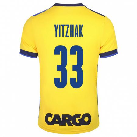 Kandiny Niño Camiseta Or Yitzhak #33 Amarillo 1ª Equipación 2023/24 La Camisa Chile