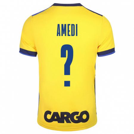 Kandiny Niño Camiseta Roei Amedi #0 Amarillo 1ª Equipación 2023/24 La Camisa Chile