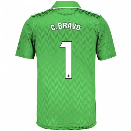 Kandiny Niño Camiseta Claudio Bravo #1 Verde 2ª Equipación 2023/24 La Camisa Chile