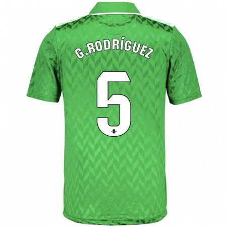 Kandiny Niño Camiseta Guido Rodríguez #5 Verde 2ª Equipación 2023/24 La Camisa Chile
