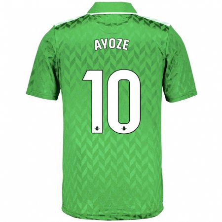 Kandiny Niño Camiseta Ayoze Pérez #10 Verde 2ª Equipación 2023/24 La Camisa Chile