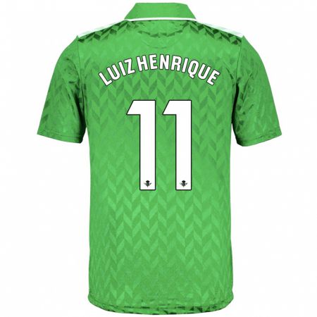 Kandiny Niño Camiseta Luiz Henrique #11 Verde 2ª Equipación 2023/24 La Camisa Chile