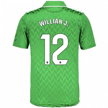 Kandiny Niño Camiseta Willian José #12 Verde 2ª Equipación 2023/24 La Camisa Chile
