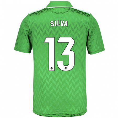 Kandiny Niño Camiseta Rui Silva #13 Verde 2ª Equipación 2023/24 La Camisa Chile