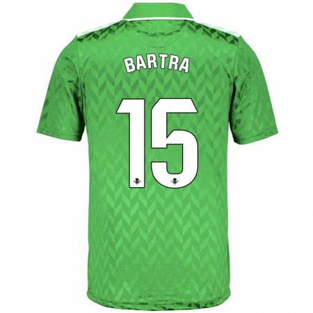 Kandiny Niño Camiseta Marc Bartra #15 Verde 2ª Equipación 2023/24 La Camisa Chile