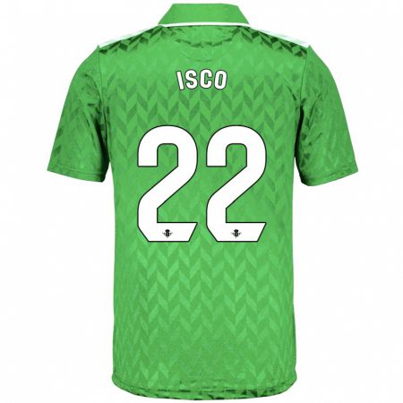 Kandiny Niño Camiseta Isco #22 Verde 2ª Equipación 2023/24 La Camisa Chile