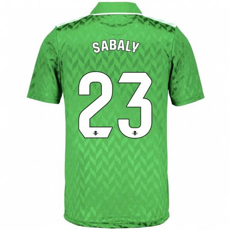 Kandiny Niño Camiseta Youssouf Sabaly #23 Verde 2ª Equipación 2023/24 La Camisa Chile