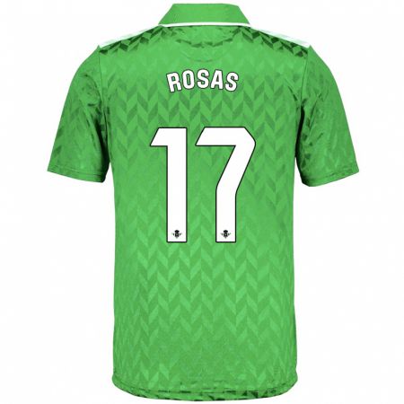 Kandiny Niño Camiseta Berto Rosas #17 Verde 2ª Equipación 2023/24 La Camisa Chile