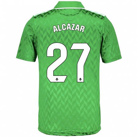 Kandiny Niño Camiseta Lucas Alcázar #27 Verde 2ª Equipación 2023/24 La Camisa Chile