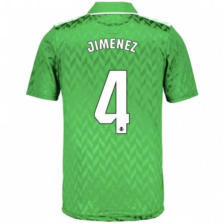 Kandiny Niño Camiseta María Jiménez Gutiérrez #4 Verde 2ª Equipación 2023/24 La Camisa Chile