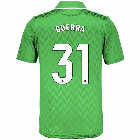Kandiny Niño Camiseta Ana Guerra Morcillo #31 Verde 2ª Equipación 2023/24 La Camisa Chile