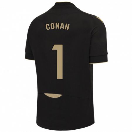 Kandiny Niño Camiseta Conan Ledesma #1 Negro 2ª Equipación 2023/24 La Camisa Chile