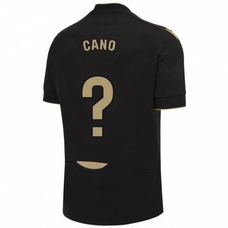 Kandiny Niño Camiseta Rubén Cano #0 Negro 2ª Equipación 2023/24 La Camisa Chile