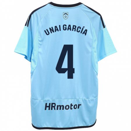 Kandiny Niño Camiseta Unai García #4 Azul 2ª Equipación 2023/24 La Camisa Chile