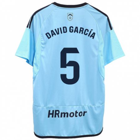 Kandiny Niño Camiseta David García #5 Azul 2ª Equipación 2023/24 La Camisa Chile