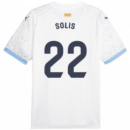Kandiny Niño Camiseta Jhon Solís #22 Blanco 2ª Equipación 2023/24 La Camisa Chile
