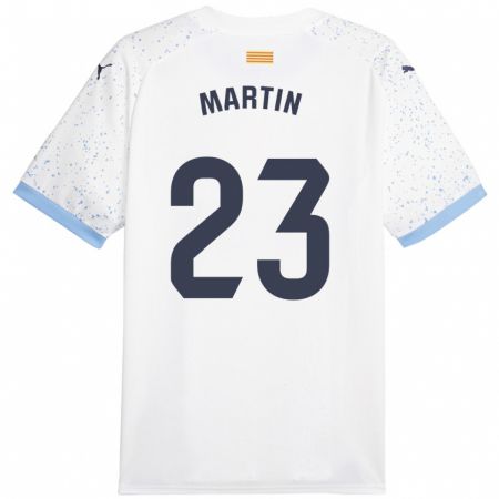 Kandiny Niño Camiseta Iván Martín #23 Blanco 2ª Equipación 2023/24 La Camisa Chile