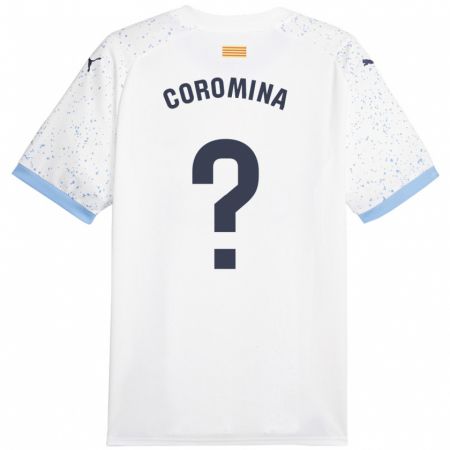 Kandiny Niño Camiseta Arnau Coromina #0 Blanco 2ª Equipación 2023/24 La Camisa Chile