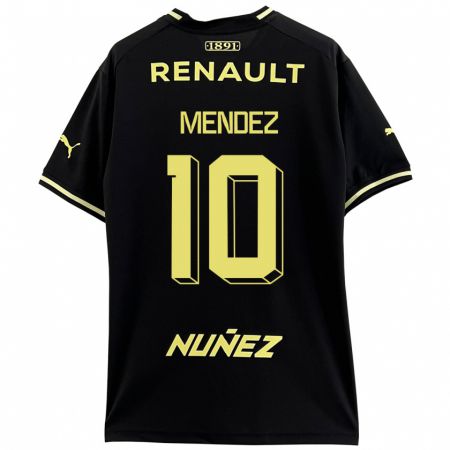 Kandiny Niño Camiseta Kevin Méndez #10 Negro 2ª Equipación 2023/24 La Camisa Chile