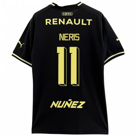 Kandiny Niño Camiseta José Neris #11 Negro 2ª Equipación 2023/24 La Camisa Chile