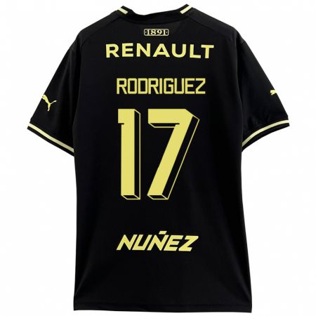 Kandiny Niño Camiseta Valentín Rodríguez #17 Negro 2ª Equipación 2023/24 La Camisa Chile
