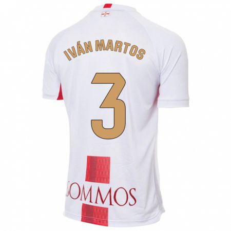 Kandiny Niño Camiseta Iván Martos #3 Blanco 2ª Equipación 2023/24 La Camisa Chile