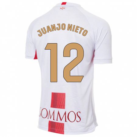 Kandiny Niño Camiseta Juanjo Nieto #12 Blanco 2ª Equipación 2023/24 La Camisa Chile