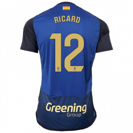 Kandiny Niño Camiseta Ricard Sánchez #12 Armada 2ª Equipación 2023/24 La Camisa Chile