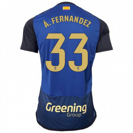 Kandiny Niño Camiseta Álvaro Fernández #33 Armada 2ª Equipación 2023/24 La Camisa Chile