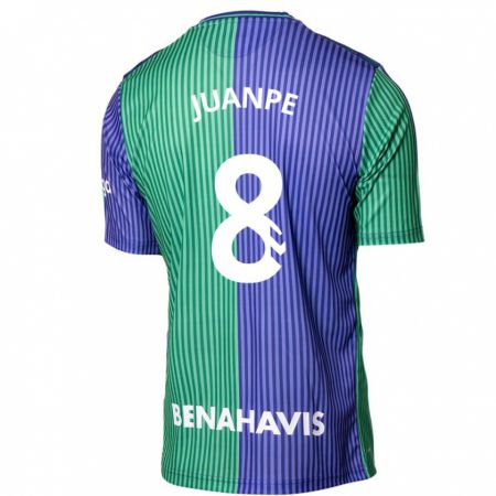 Kandiny Niño Camiseta Juanpe #8 Verde Azul 2ª Equipación 2023/24 La Camisa Chile