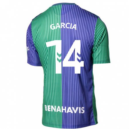 Kandiny Niño Camiseta Víctor García #14 Verde Azul 2ª Equipación 2023/24 La Camisa Chile